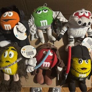 Star Wars M&M's Plush Toy Set - Orange, Green, Yellow, Red